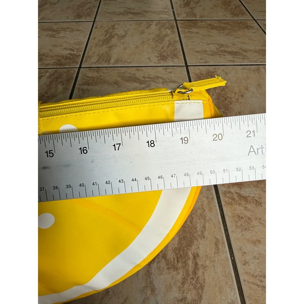 Disney Mickey Mouse Lemon Wedge Insulated Cooler Bag Yellow Citrus Picnic Tote